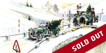 Uli´s Racing Legends Card 14 "Austin 750 in snow"