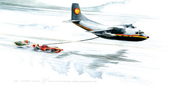 Uli´s Racing Legends Card 28 "Racing Home for Christmas"