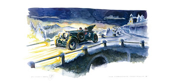 Uli´s Racing Legends Card 40 "The Christmas Tree Rallye II -Bentley"