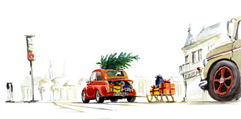 Uli´s Racing Legends Card 9 "Christmas at Rome"